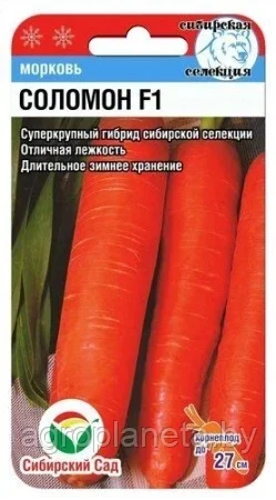 Морковь СОЛОМОН F1 2г
