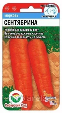 Морковь Сентябрина 2г