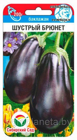 Баклажан Шустрый Брюнет 20 шт